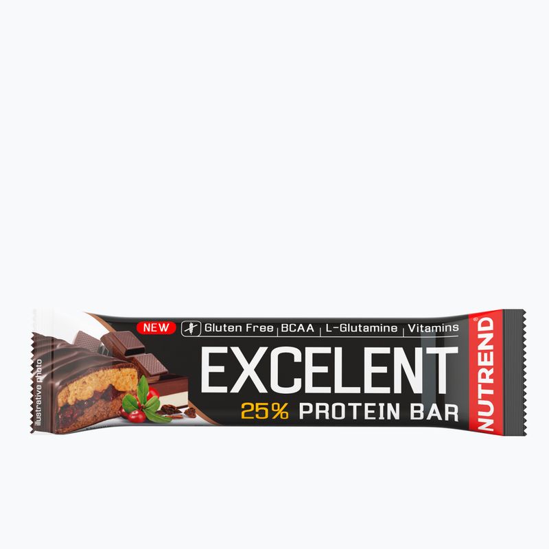 Nutrend Excelent baltyminis batonėlis 85g šokoladinis-nugatas VM-013-85-ČNB