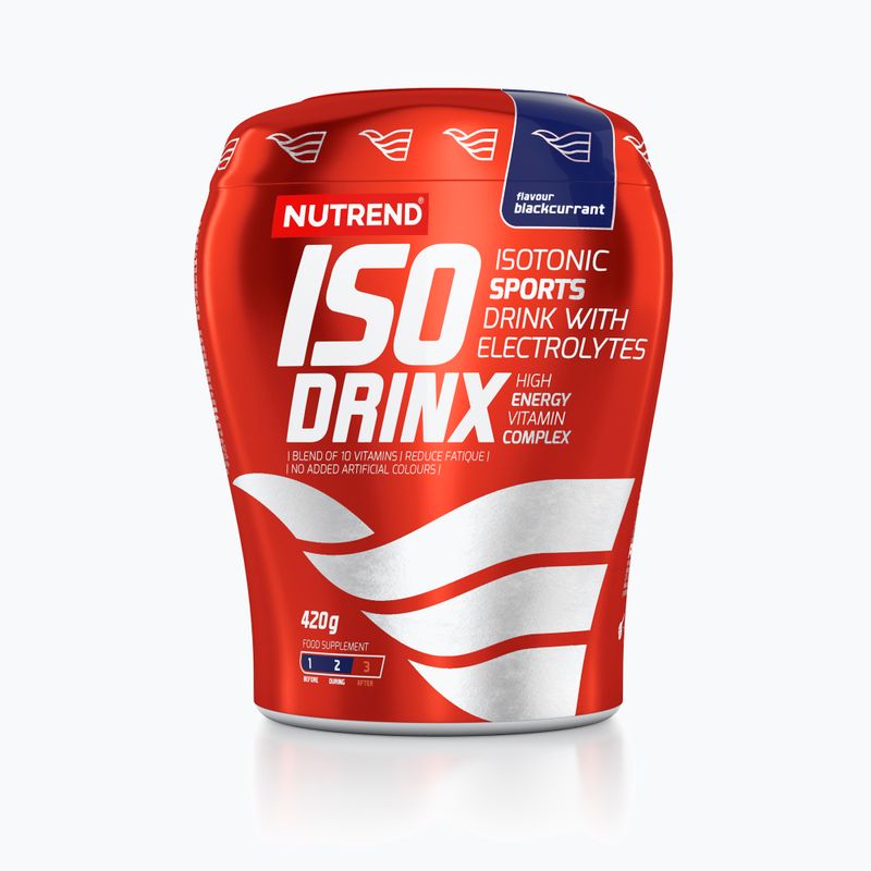 Nutrend izotoninis gėrimas Isodrinx 420g juodųjų serbentų VS-014-420-ČR