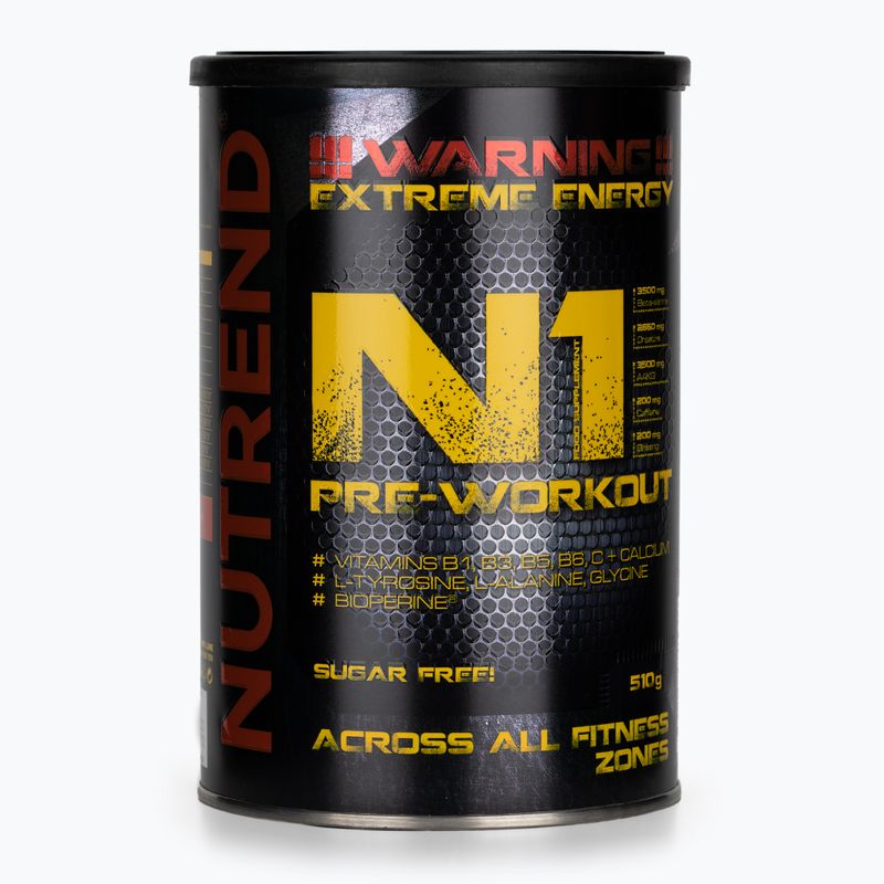 Prieš treniruotę Nutrend Pre-Workout N1 510g juodieji serbentai VS-067-510-ČR