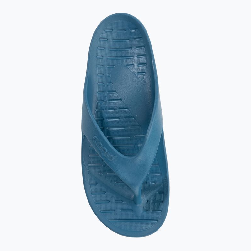 Vyriškos šlepetės per pirštą Coqui Zucco niagara blue/citrus 6