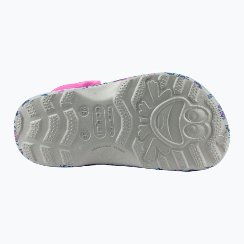 Vaikiški sandalai Coqui Little Frog mid.grey/fuchsia love/amulet 11