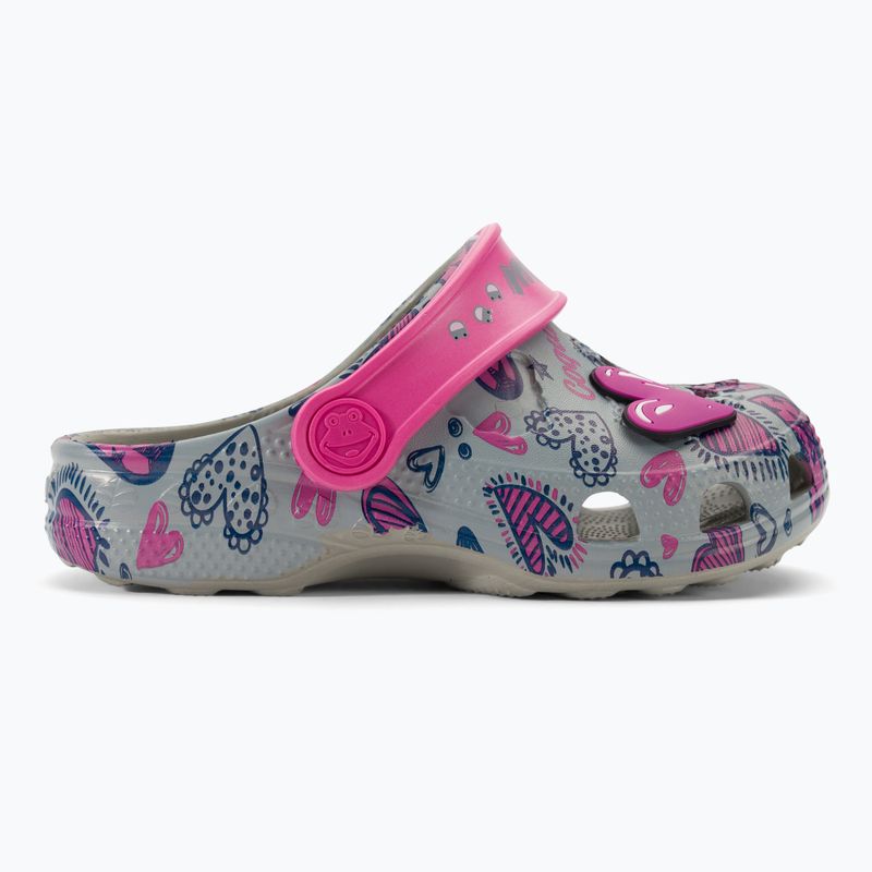 Vaikiški sandalai Coqui Little Frog mid.grey/fuchsia love/amulet 3