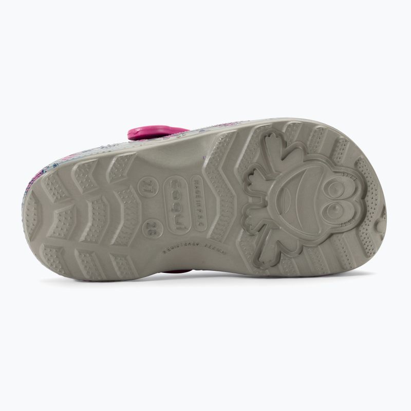 Vaikiški sandalai Coqui Little Frog mid.grey/fuchsia love/amulet 6