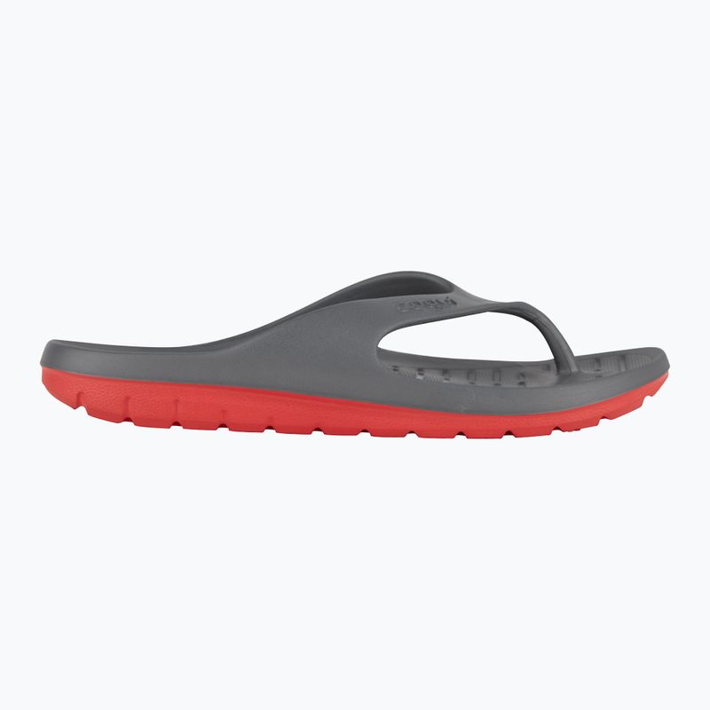 Vyriškos šlepetės per pirštą Coqui Zucco dark grey/red 8