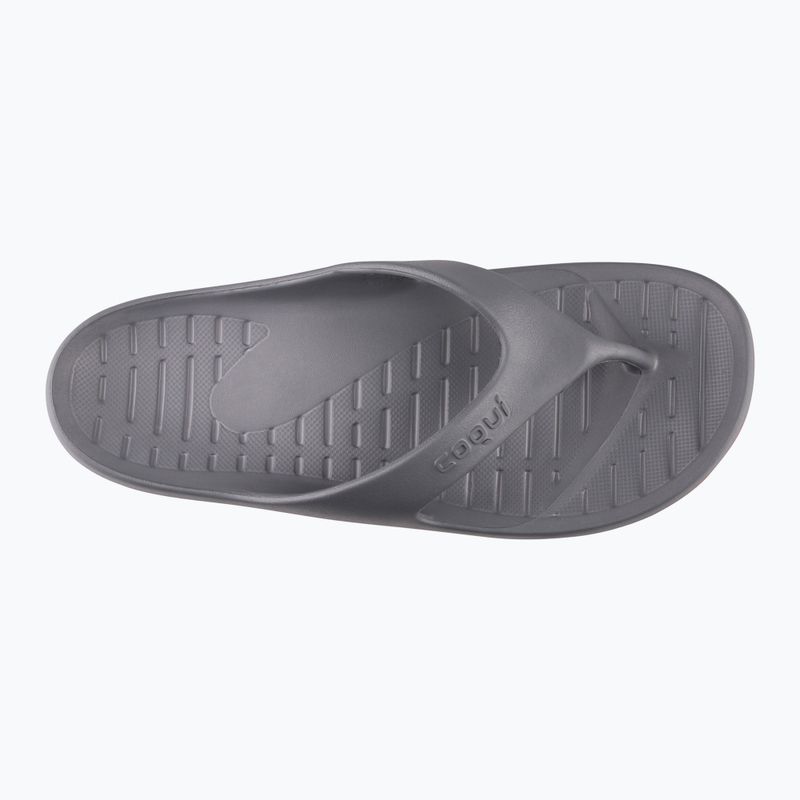 Vyriškos šlepetės per pirštą Coqui Zucco dark grey/red 10
