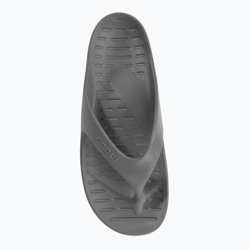 Vyriškos šlepetės per pirštą Coqui Zucco dark grey/red 6