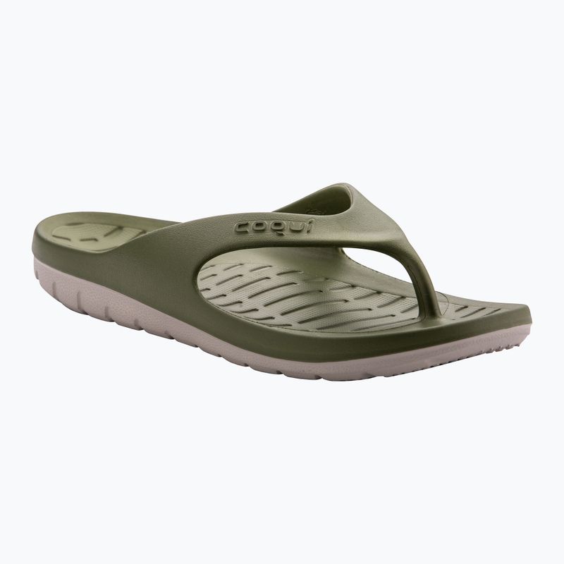 Vyriškos šlepetės per pirštą Coqui Zucco dark army green/stone 7