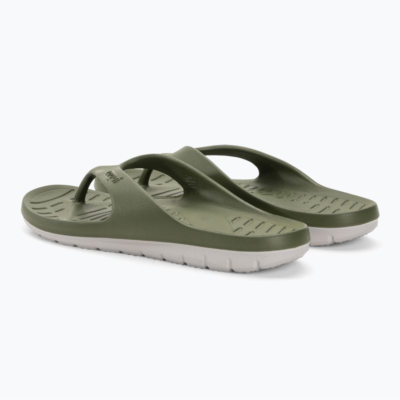 Vyriškos šlepetės per pirštą Coqui Zucco dark army green/stone 3