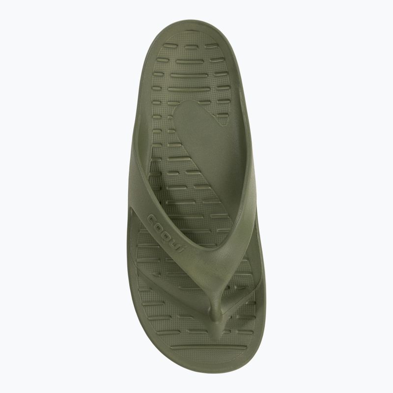 Vyriškos šlepetės per pirštą Coqui Zucco dark army green/stone 6
