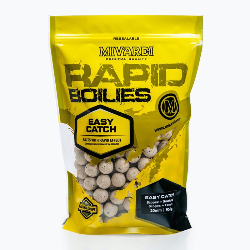 MIVARDI Rapid Boilies Easy Catch Scopex + Cream 950 g baltyminiai rutuliukai