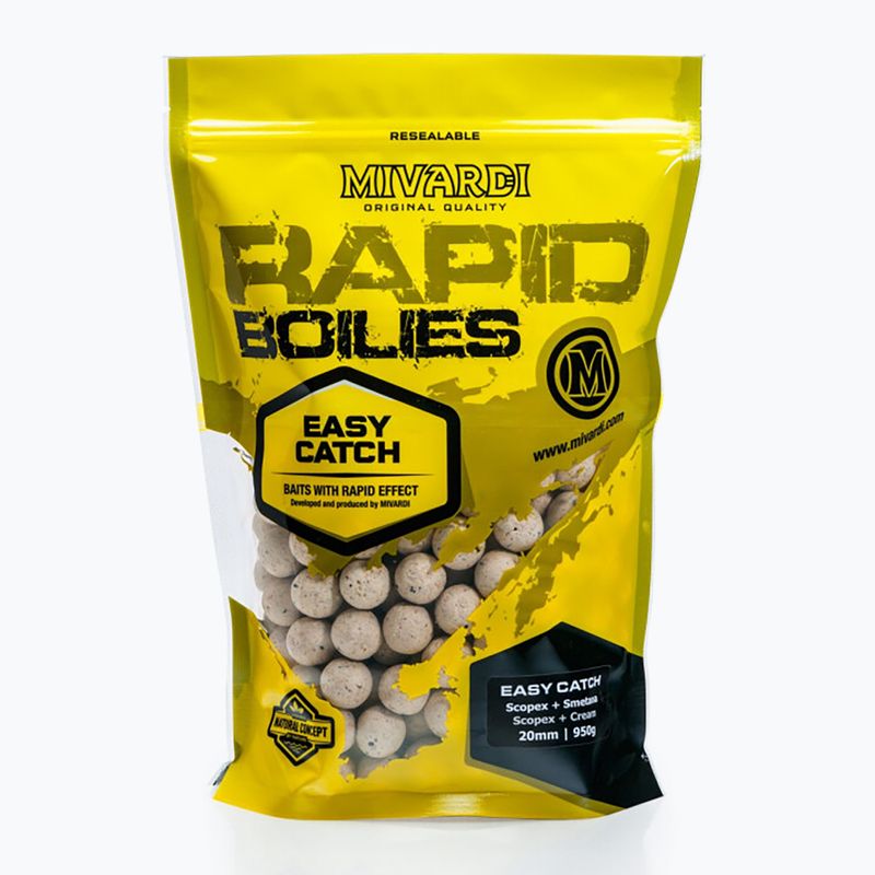 MIVARDI Rapid Boilies Easy Catch Scopex + Cream 3,3 kg baltyminiai rutuliukai