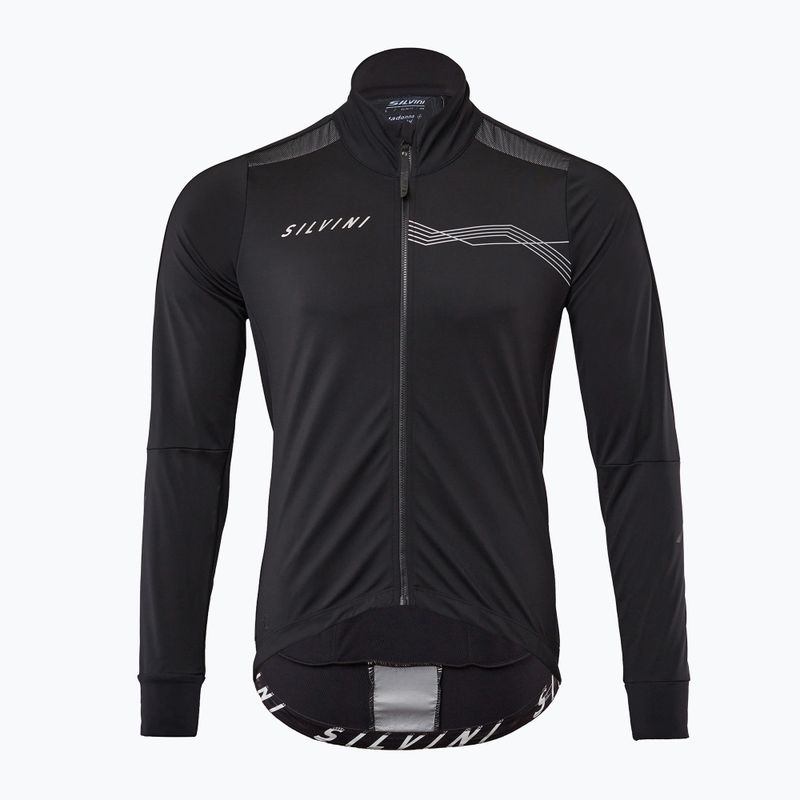 Vyriška SILVINI Ghisallo softshell dviratininko striukė juoda MJ2129