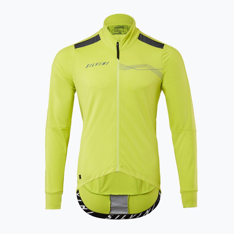 Vyriška SILVINI Ghisallo softshell dviratininko striukė žalia MJ2129