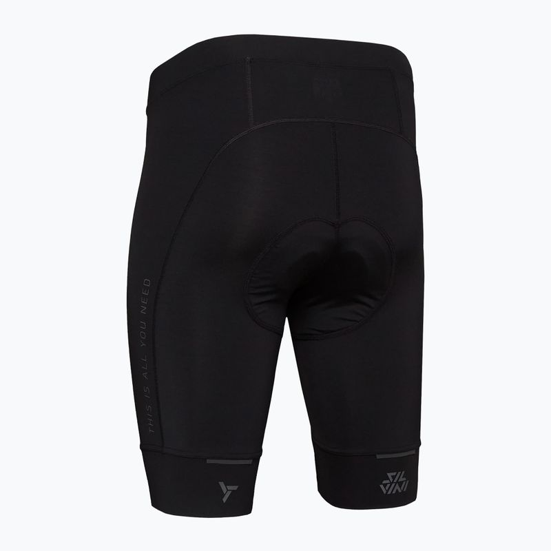 Vyriški dviračių šortai Silvini Fortore black 2