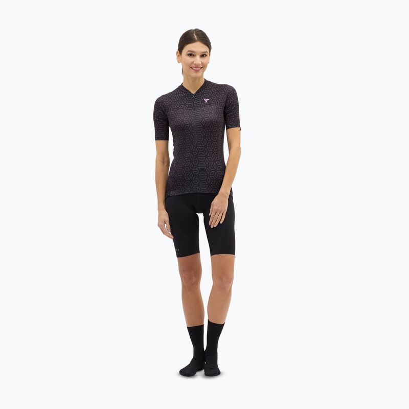 Moteriški dviračių marškinėliai SILVINI Catirina black/blush 2