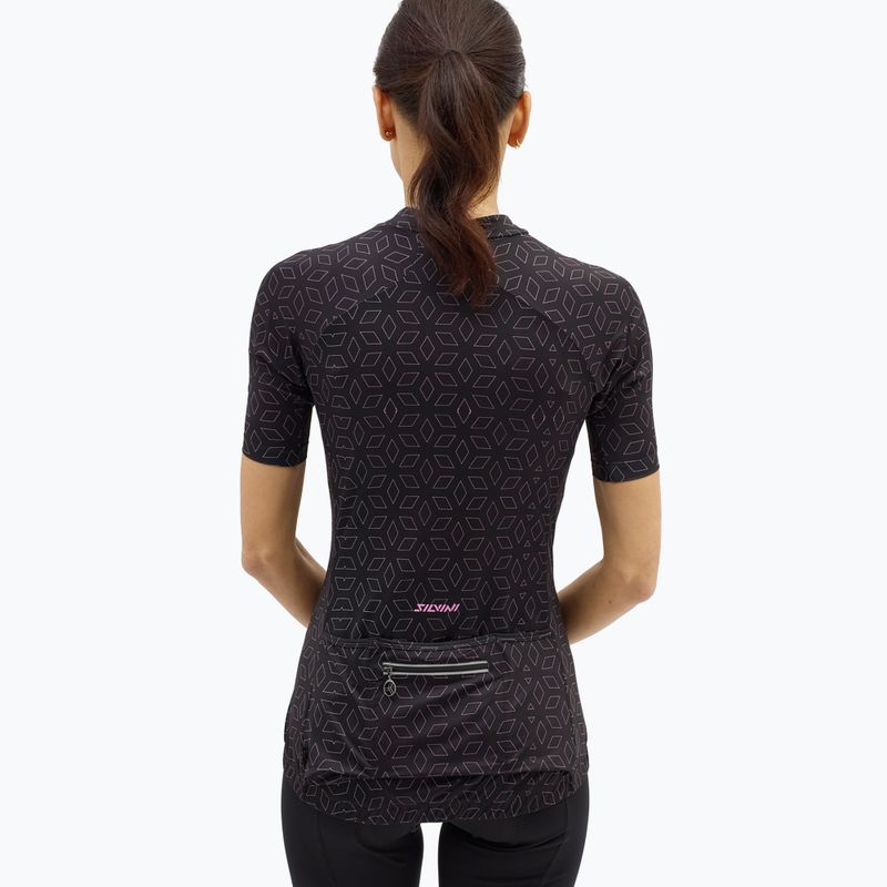 Moteriški dviračių marškinėliai SILVINI Catirina black/blush 3