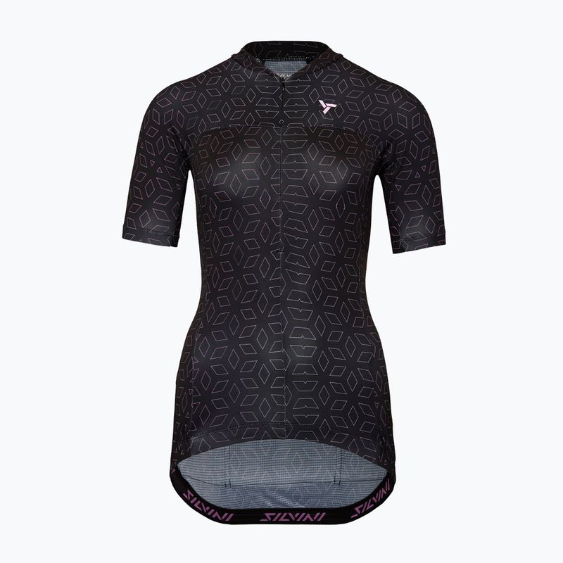 Moteriški dviračių marškinėliai SILVINI Catirina black/blush 5