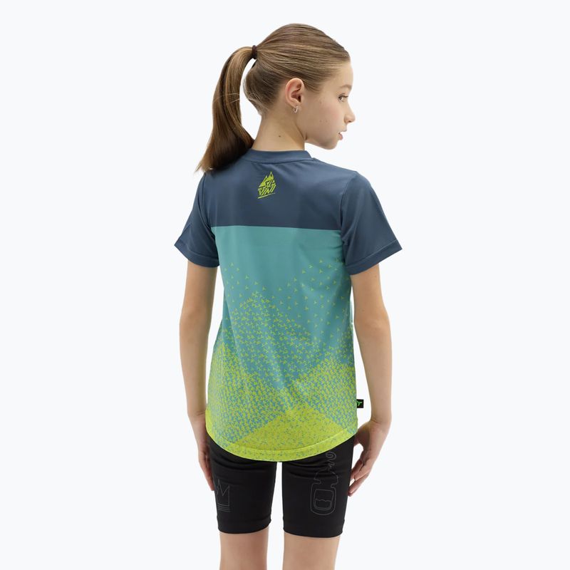 Vaikiški dviračių marškinėliai SILVINI Denni neon/blue 3
