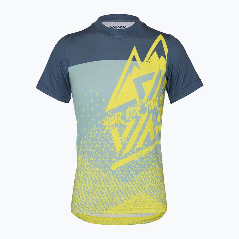 Vaikiški dviračių marškinėliai SILVINI Denni neon/blue 4