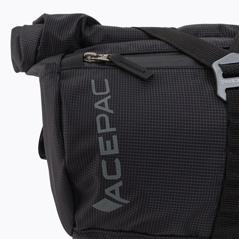 Acepac krepšys dviračio vairui 137003 juodas 8