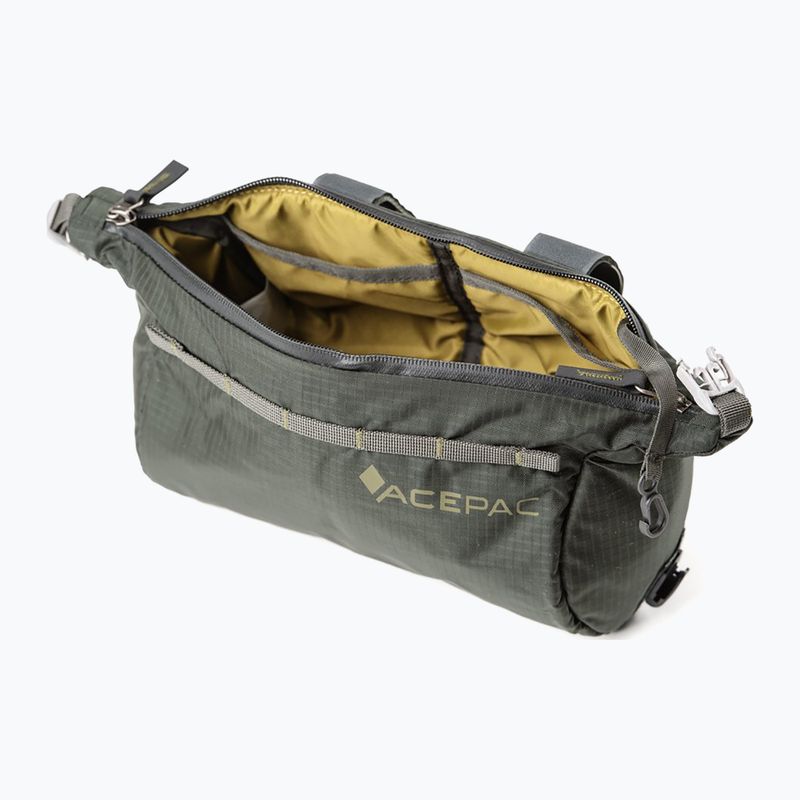 Dviračio krepšys ant vairo Acepac Barrel MKIII 2 l grey 7