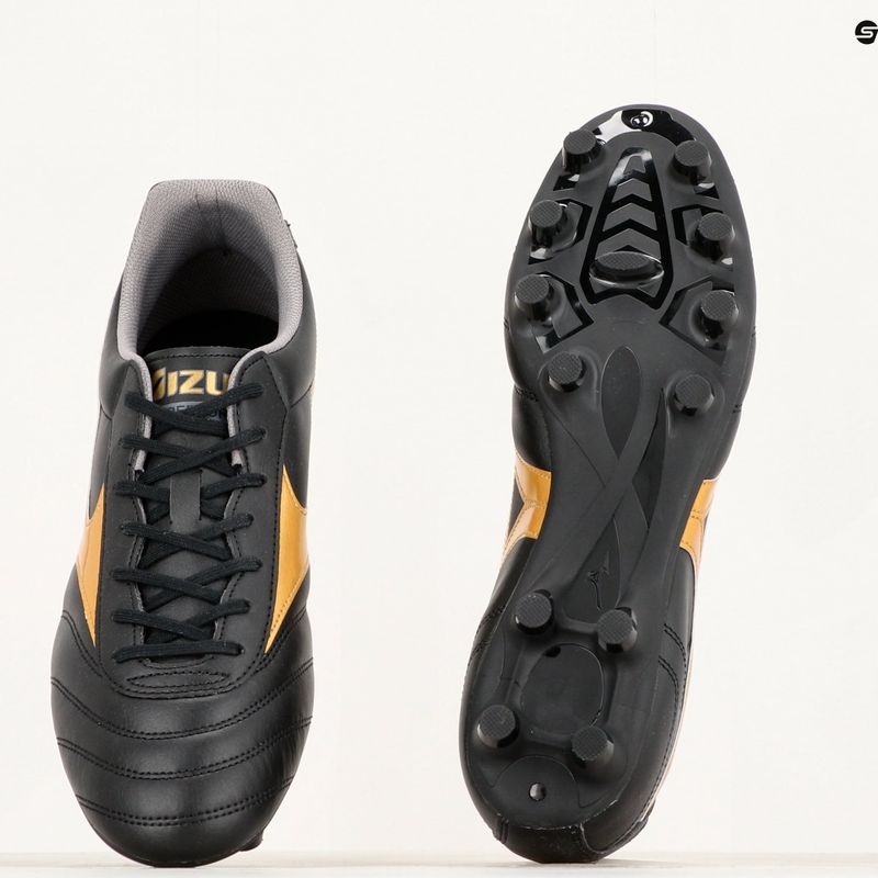 Vyriški futbolo bateliai Mizuno Morelia II Club MD black/gold/dark shadow 13