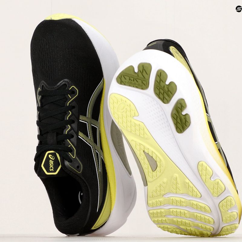 ASICS Gel-Kayano 30 vyriški bėgimo bateliai juoda/žėrinti geltona 18