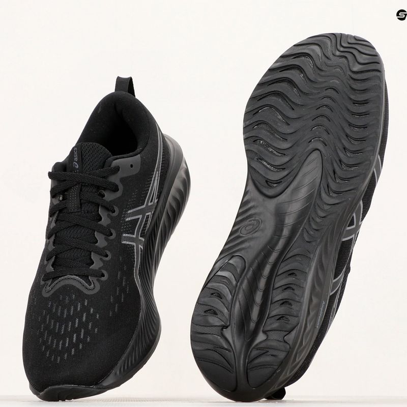 ASICS Gel-Excite 10 vyriški bėgimo bateliai juoda/kairė pilka 13