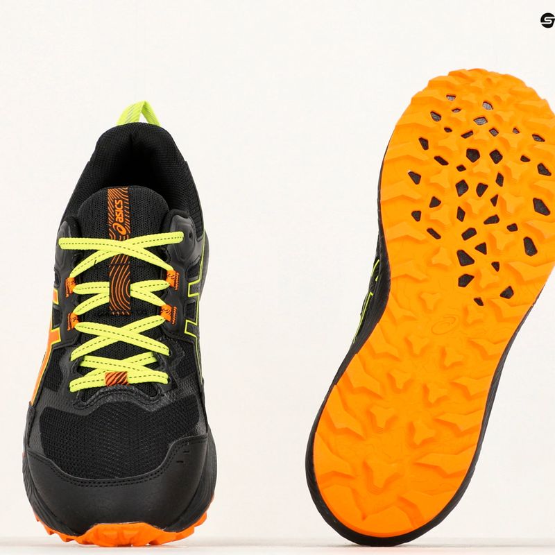 ASICS Gel-Sonoma 7 vyriški bėgimo bateliai juoda/šviesiai oranžinė 18