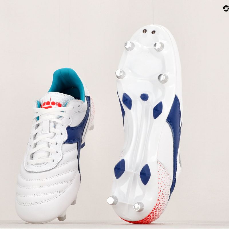 Vyriški futbolo bateliai Diadora Brasil GR LT+ MPH white/navy 12