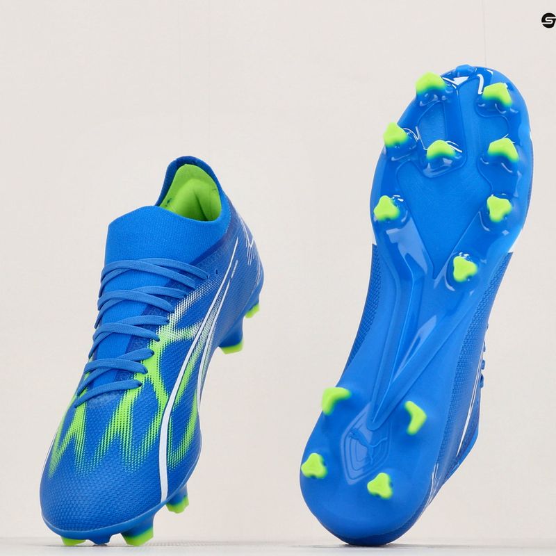 Vyriški futbolo bateliai PUMA Ultra Match FG/AG ultra blue/puma white/pro green 12