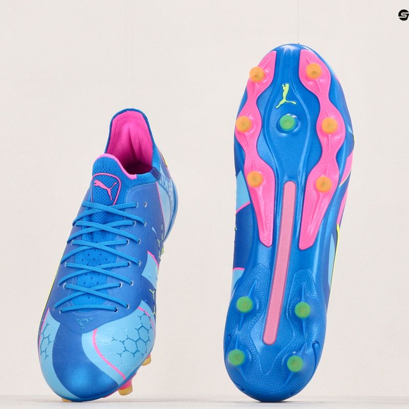 Vyriški futbolo bateliai PUMA King Ultimate Energy FG/AG ultra blue/luminous pink/luminous blue 14