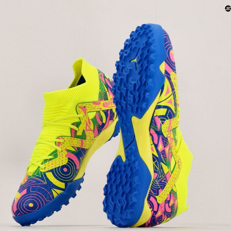 Vaikiški futbolo bateliai PUMA Future Match Energy TT + Mid Jr ultra blue/yellow alert/luminous pink 17