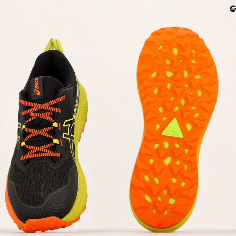 ASICS Gel-Trabuco 11 vyriški bėgimo bateliai black/neon lime 18
