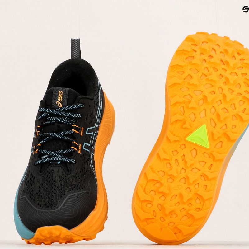 ASICS Trabuco Max 2 vyriški bėgimo bateliai juoda/pilkai mėlyna 17