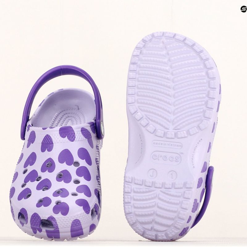 Vaikiškos šlepetės Crocs Classic Easy Icon Clog lavender 13
