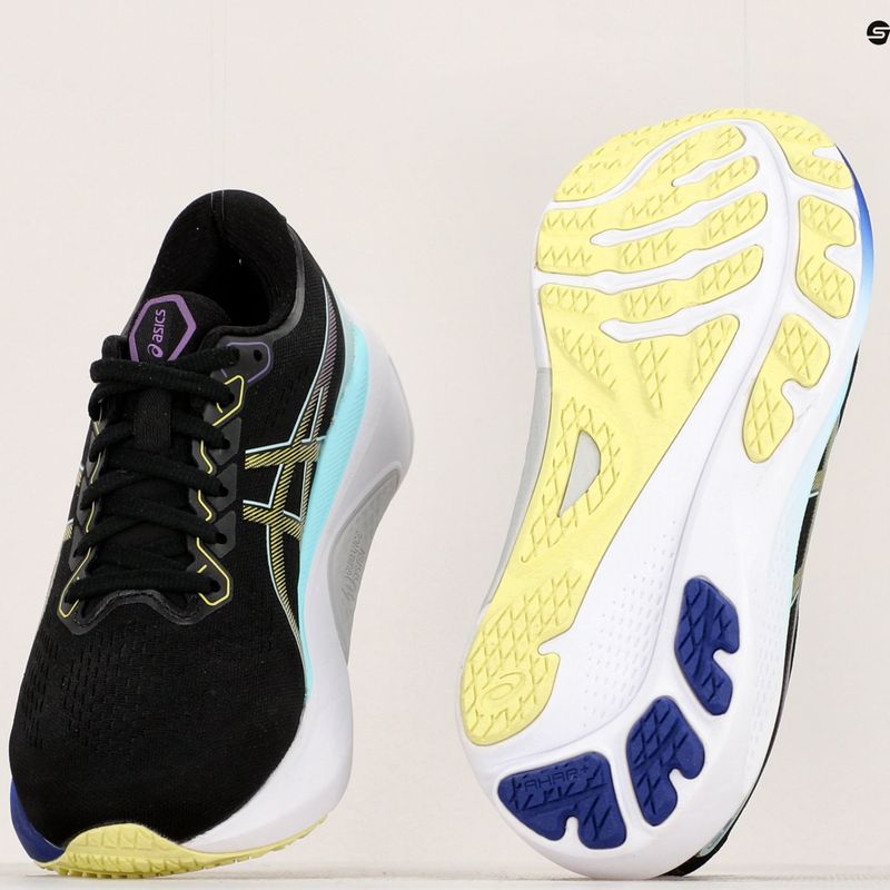 ASICS Gel-Kayano 30 moteriški bėgimo bateliai juoda/žėrinti geltona 18