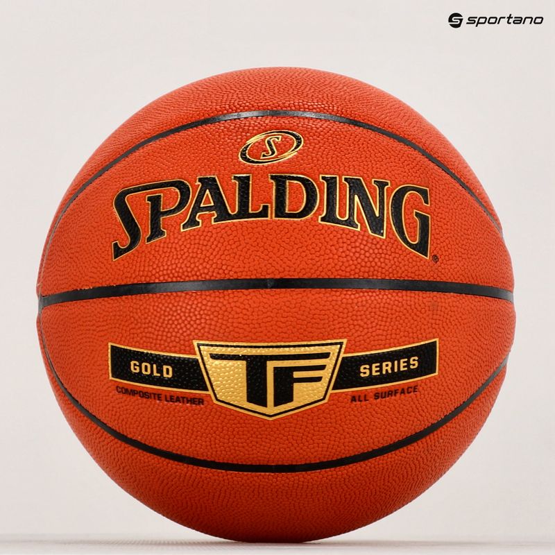 Spalding TF Gold basketball Sz7 76857Z dydis 7 5