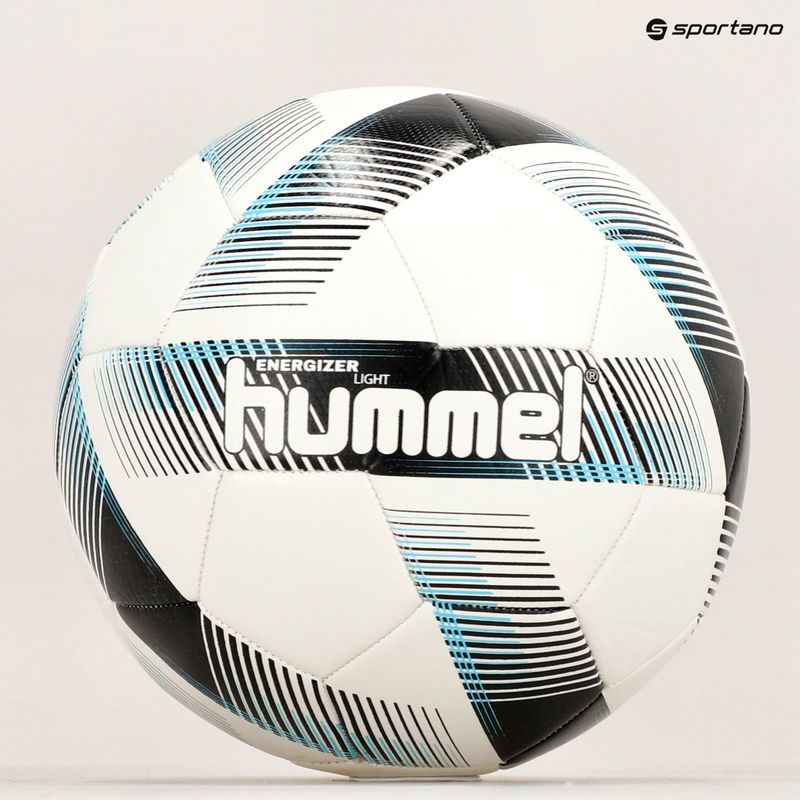 Hummel Energizer Light FB futbolo kamuolys baltas/juodas/mėlynas dydis 5 8