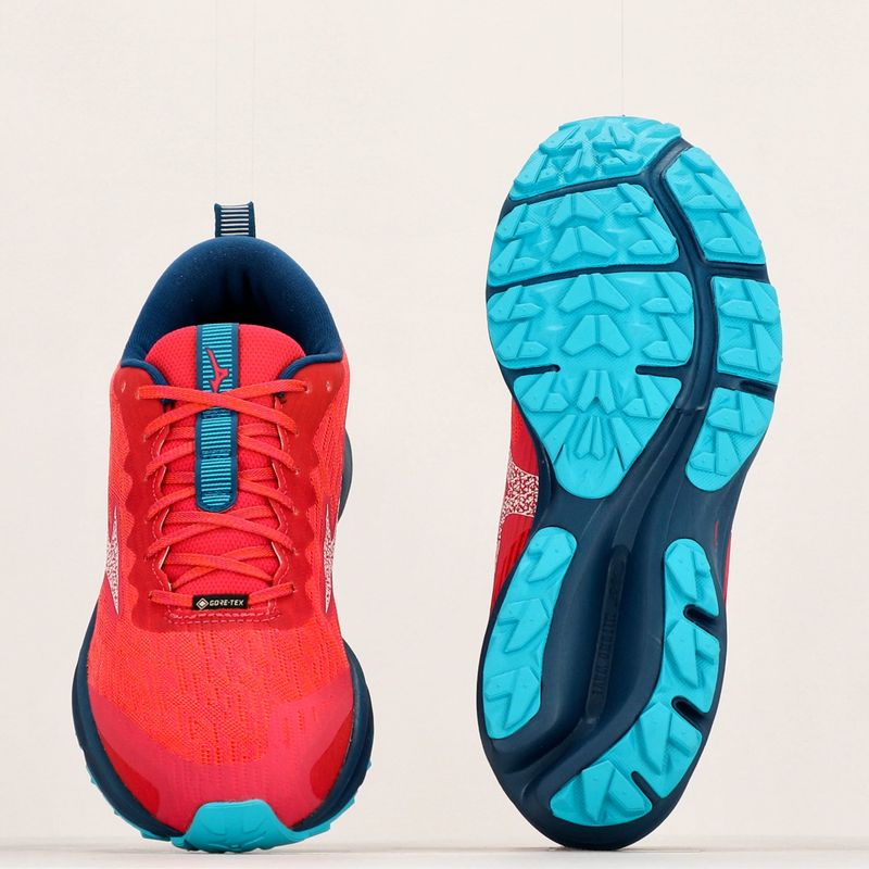 Moteriški bėgimo bateliai Mizuno Wave Rider GTX jazyy/blue opal/bluebird 16