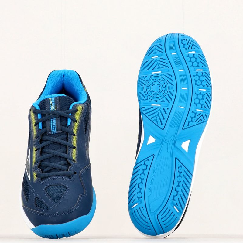 Vyriški teniso bateliai Mizuno Break Shot 4 AC dress blues/jet blue/sulphur spring 17