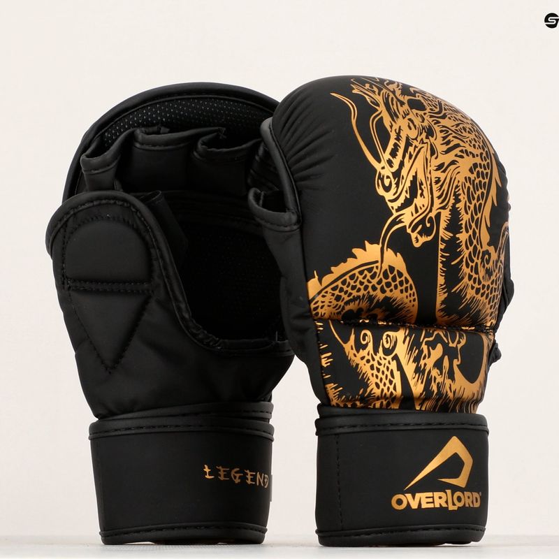 Overlord Legend MMA pirštinės juodos/auksinės 101004-BK_GO 7