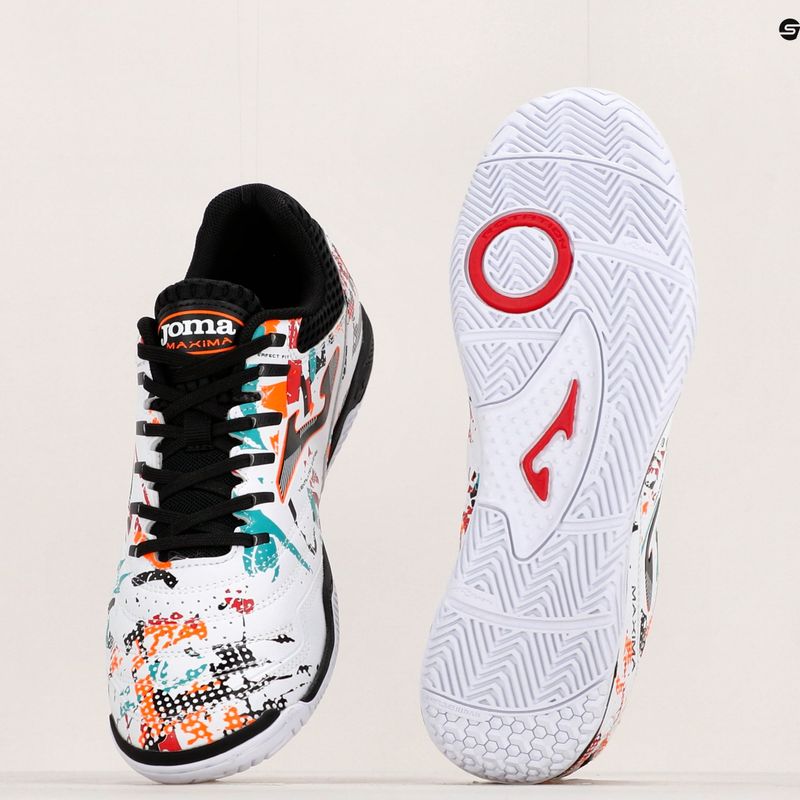 Vyriški futbolo bateliai Joma Maxima IN white/orange/red 12