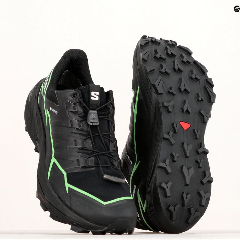 Salomon Thundercross GTX vyriški bėgimo bateliai black/green gecko/black 13