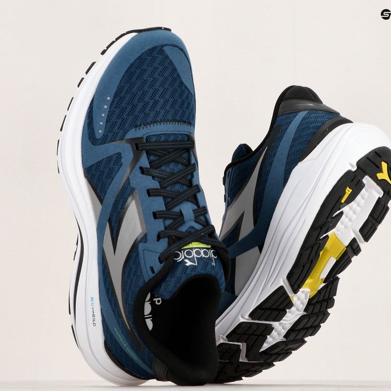 Vyriški bėgimo bateliai Diadora Mythos Blushield 8 Vortice blue opal/silver dd/white 18