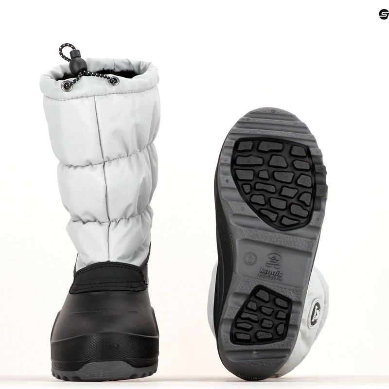 Berniukų trekingo batai Kamik Snowcozy šviesiai pilki 14