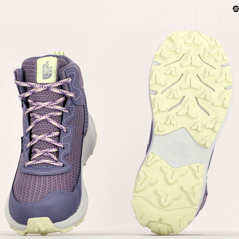 The North Face Fastpack Hiker Mid Wp lunar slate/lupine vaikiški trekingo batai 18