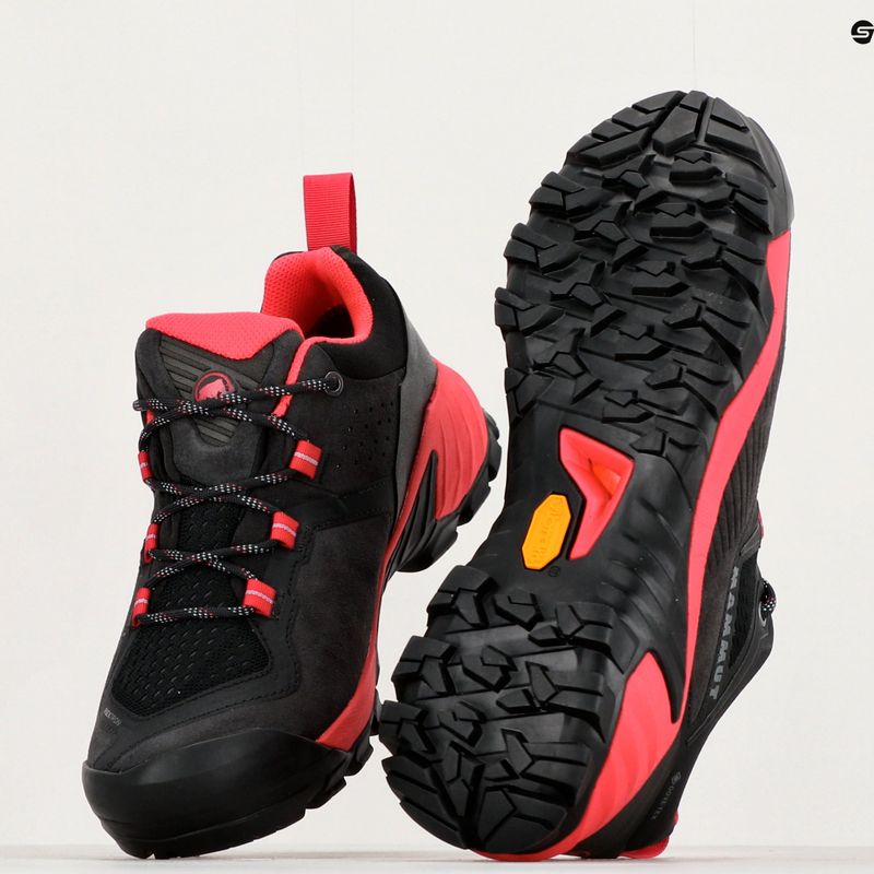 Moteriški trekingo batai Mammut Sapuen Low GTX black/sunset 19