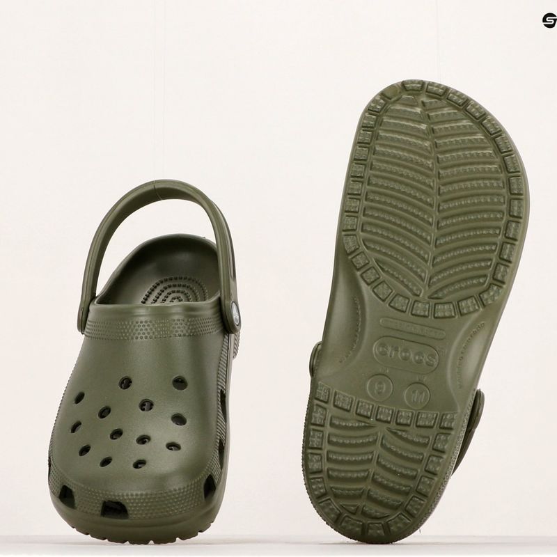 Vyriškos šlepetės Crocs Classic army green 12