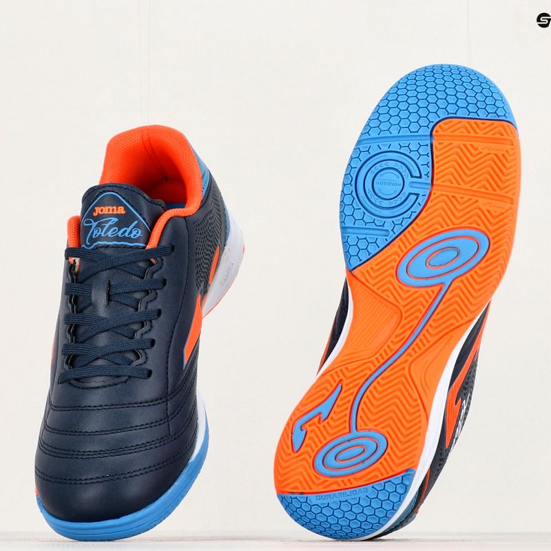 Vaikiški futbolo bateliai Joma Toledo Jr IN navy/orange 14